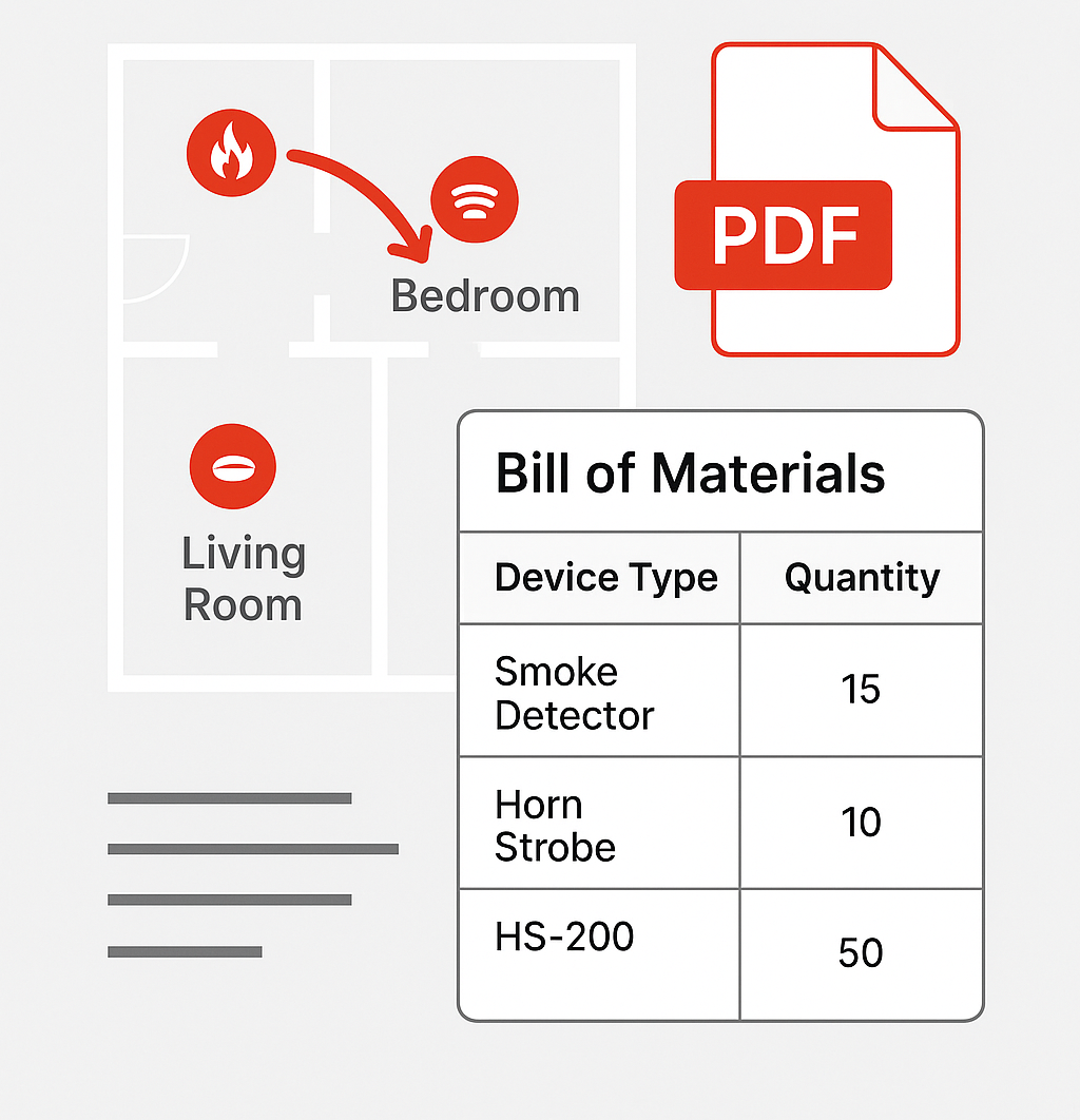BOM & PDF Output Illustration